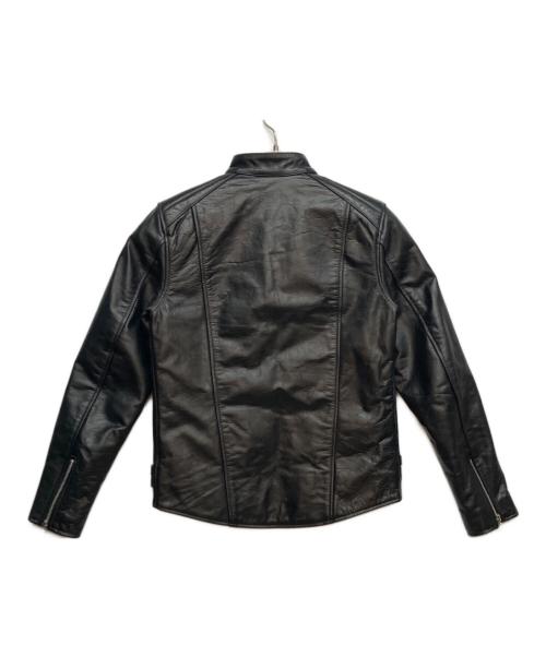 HORN WORKS（ホーンワークス）HORN WORKS (ホーンワークス) シングルライダースジャケット ブラック サイズ:Mの古着・服飾アイテム