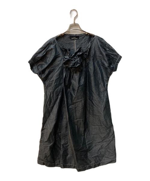 tricot COMME des GARCONS（トリココムデギャルソン）tricot COMME des GARCONS (トリココムデギャルソン) 半袖ワンピース インディゴ サイズ:Sの古着・服飾アイテム