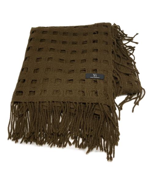 Y's（ワイズ）Y's (ワイズ) 透かし編み大判ストール オリーブ サイズ:不明の古着・服飾アイテム