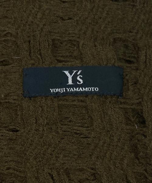 Y's（ワイズ）Y's (ワイズ) 透かし編み大判ストール オリーブ サイズ:不明の古着・服飾アイテム