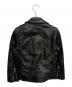 beautiful people (ビューティフルピープル) shrink leather riders jacket ブラック サイズ:120：10000円