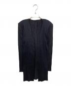 PLEATS PLEASEプリーツプリーズ）の古着「プリーツカーディガン」｜ネイビー