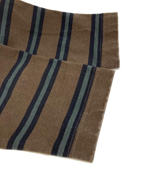 MARKA（マーカ）MARKA (マーカ) BOX Tee L/S ORGANIC COTTON 20/1 BORDER ブラウン サイズ:1の古着・服飾アイテム