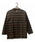 MARKA（マーカ）の古着「BOX Tee L/S ORGANIC COTTON 20/1 BORDER」｜ブラウン