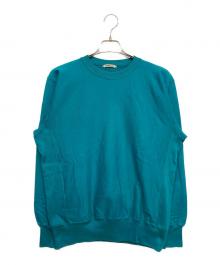 AURALEE（オーラリー）の古着「HIGH COUNT HEAVY SWEAT P/O」｜グリーン