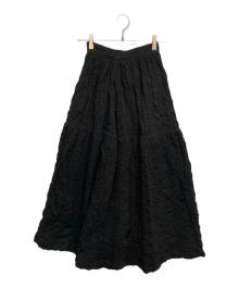 CLANE（クラネ）の古着「BOMB ギャザー スカート」｜ブラック