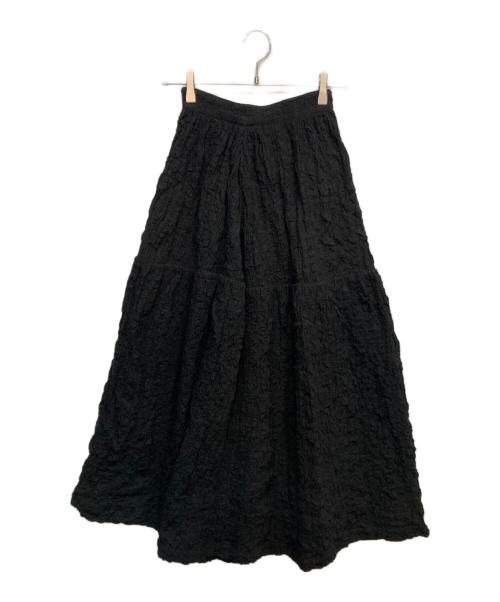 CLANE（クラネ）CLANE (クラネ) BOMB ギャザー スカート ブラックの古着・服飾アイテム