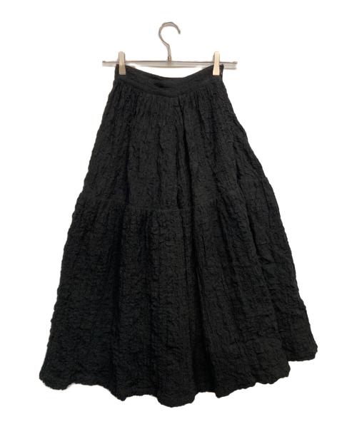CLANE（クラネ）CLANE (クラネ) BOMB ギャザー スカート ブラックの古着・服飾アイテム