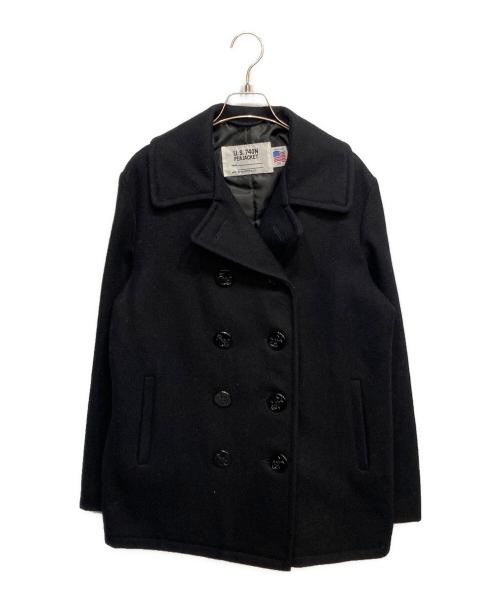 SCHOTT BROS.（ショット）SCHOTT BROS. (ショットブロス) U.S. 740N Pコート ブラック サイズ:Mの古着・服飾アイテム