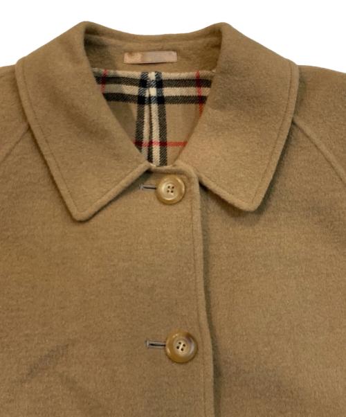 Burberry's（バーバリー）Burberry's (バーバリーズ) カシミヤ混ステンカラーコート ベージュ サイズ:9の古着・服飾アイテム
