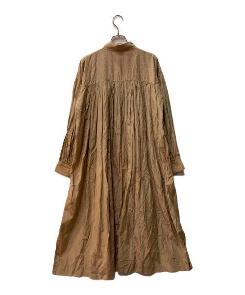 Sa-Rah（サラ）Sa-Rah (サラ) シャイニーギャザーワンピース ブラウン サイズ:FREEの古着・服飾アイテム