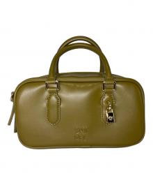 Snidel（スナイデル）の古着「ミニボストンバッグ」｜オリーブ