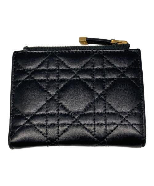 Christian Dior（クリスチャン ディオール）Christian Dior (クリスチャン ディオール) Jolie Dahlia ジョリー ダリア ウォレット 二つ折り ブラック サイズ:サイズ詳細参照の古着・服飾アイテム