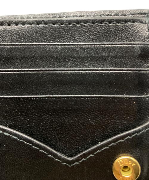 Christian Dior（クリスチャン ディオール）Christian Dior (クリスチャン ディオール) Jolie Dahlia ジョリー ダリア ウォレット 二つ折り ブラック サイズ:サイズ詳細参照の古着・服飾アイテム