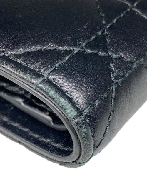 Christian Dior（クリスチャン ディオール）Christian Dior (クリスチャン ディオール) Jolie Dahlia ジョリー ダリア ウォレット 二つ折り ブラック サイズ:サイズ詳細参照の古着・服飾アイテム