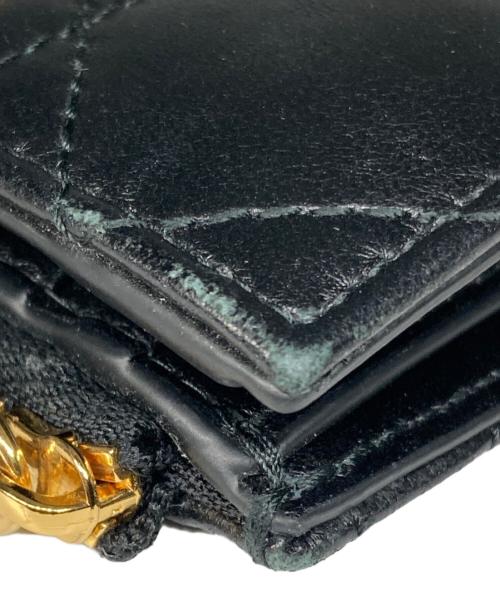 Christian Dior（クリスチャン ディオール）Christian Dior (クリスチャン ディオール) Jolie Dahlia ジョリー ダリア ウォレット 二つ折り ブラック サイズ:サイズ詳細参照の古着・服飾アイテム