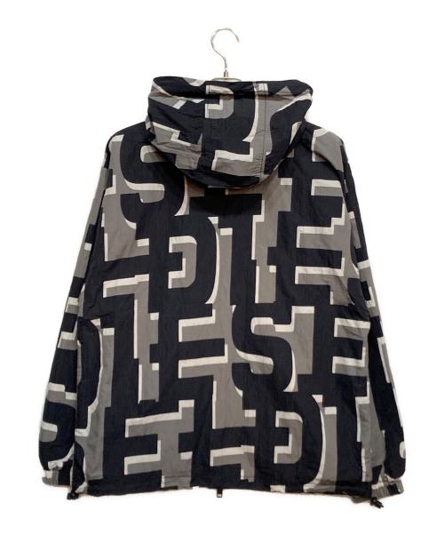 DIESEL（ディーゼル）DIESEL (ディーゼル) J-JASS-MON-PRINT フーデッド ジャケット ブラック×グレー サイズ:46の古着・服飾アイテム