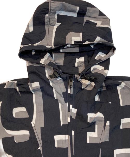 DIESEL（ディーゼル）DIESEL (ディーゼル) J-JASS-MON-PRINT フーデッド ジャケット ブラック×グレー サイズ:46の古着・服飾アイテム