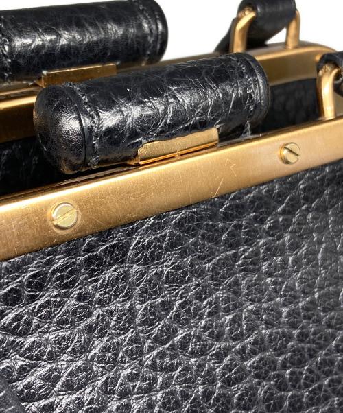 PRADA（プラダ）PRADA (プラダ) ガマ口レザートートバック ブラック サイズ:不明の古着・服飾アイテム