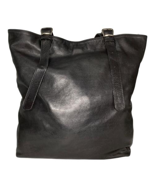 Maison Margiela（メゾンマルジェラ）Maison Margiela (メゾンマルジェラ) ロングストラップレザートートバッグ ブラック サイズ:不明の古着・服飾アイテム