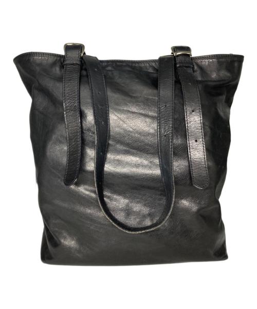 Maison Margiela（メゾンマルジェラ）Maison Margiela (メゾンマルジェラ) ロングストラップレザートートバッグ ブラック サイズ:不明の古着・服飾アイテム