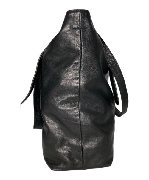 Maison Margiela（メゾンマルジェラ）Maison Margiela (メゾンマルジェラ) ロングストラップレザートートバッグ ブラック サイズ:不明の古着・服飾アイテム