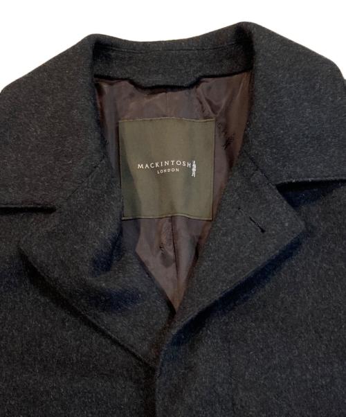 MACKINTOSH LONDON（マッキントッシュ ロンドン）MACKINTOSH LONDON (マッキントッシュ ロンドン) ウール カシミヤ ビーバー ステンカラー コート グレー サイズ:40の古着・服飾アイテム