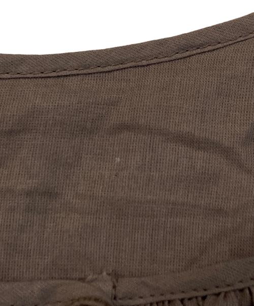 WALANCE（ワランス）WALANCE (ワランス) オーガニックコットン２WAY ティアードワンピース ブラウン サイズ:FREEの古着・服飾アイテム