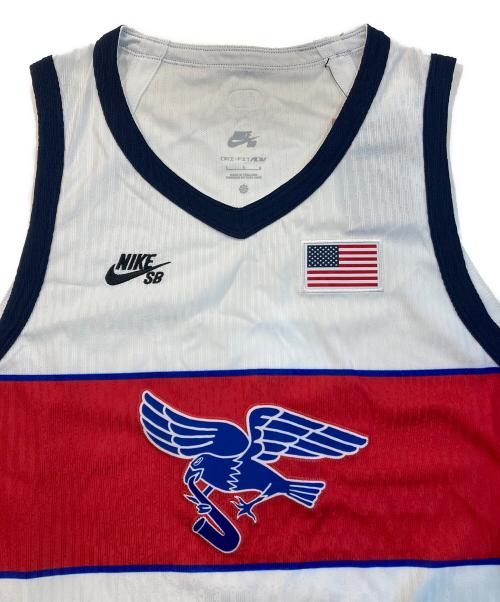NIKE SB（ナイキエスビー）NIKE SB (ナイキエスビー) ADV Sleeveless Skate Jersey ホワイト サイズ:L 未使用品の古着・服飾アイテム