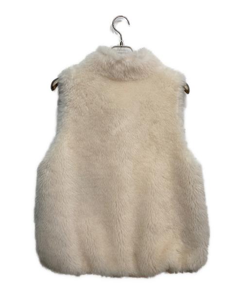 GRACE CLASS（グレースクラス）GRACE CLASS (グレースクラス) ウール ボア ジレ ホワイト サイズ:36の古着・服飾アイテム