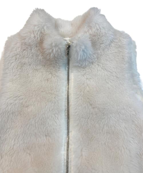 GRACE CLASS（グレースクラス）GRACE CLASS (グレースクラス) ウール ボア ジレ ホワイト サイズ:36の古着・服飾アイテム