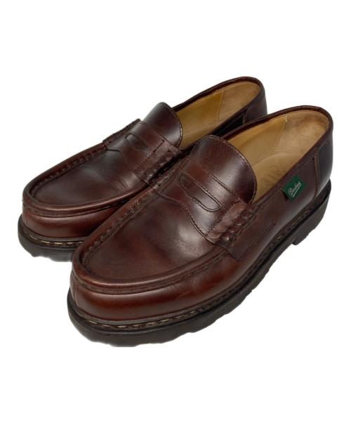 PARABOOT（パラブーツ）PARABOOT (パラブーツ) BEAMS F (ビームスエフ) 別注REIMS コインローファー ブラウン サイズ:6の古着・服飾アイテム