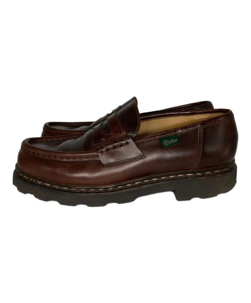 PARABOOT（パラブーツ）PARABOOT (パラブーツ) BEAMS F (ビームスエフ) 別注REIMS コインローファー ブラウン サイズ:6の古着・服飾アイテム