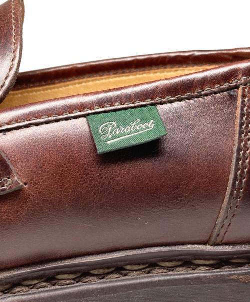 PARABOOT（パラブーツ）PARABOOT (パラブーツ) BEAMS F (ビームスエフ) 別注REIMS コインローファー ブラウン サイズ:6の古着・服飾アイテム