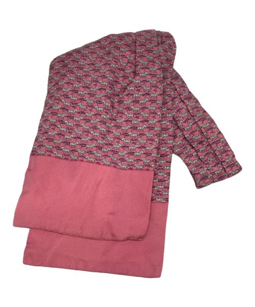 HERMES（エルメス）HERMES (エルメス) アスコット　タイ ピンク サイズ:実寸参照の古着・服飾アイテム