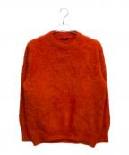 DRESSLAVEドレスレイブ）の古着「フォックスカシミヤクルーネックプルオーバー」｜オレンジ