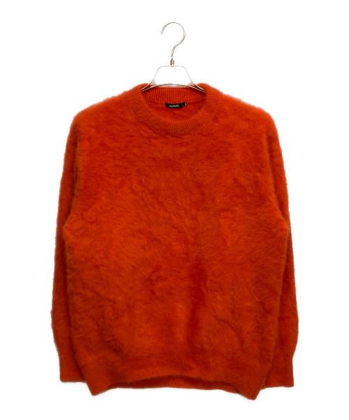DRESSLAVE（ドレスレイブ）DRESSLAVE (ドレスレイブ) フォックスカシミヤクルーネックプルオーバー オレンジ サイズ:38の古着・服飾アイテム