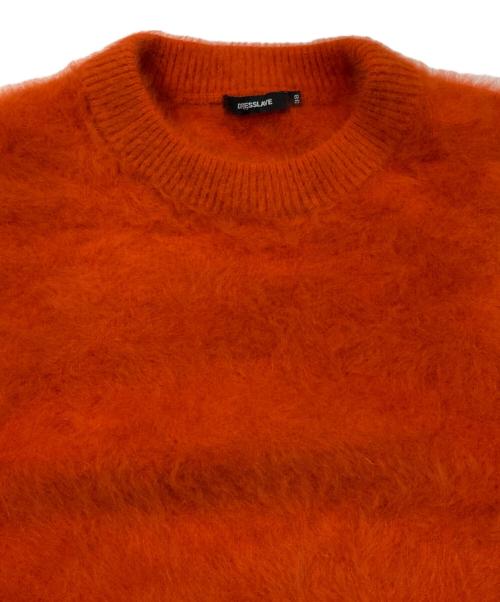 DRESSLAVE（ドレスレイブ）DRESSLAVE (ドレスレイブ) フォックスカシミヤクルーネックプルオーバー オレンジ サイズ:38の古着・服飾アイテム