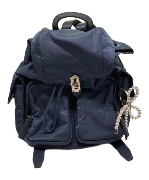 vunque（ブンク）vunque (ブンク) Hey Double Pocket Backpac ネイビー サイズ:実寸参照の古着・服飾アイテム