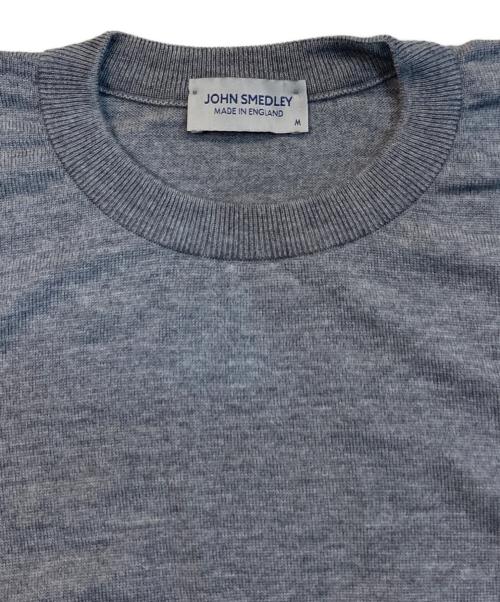 JOHN SMEDLEY（ジョンスメドレー）JOHN SMEDLEY (ジョンスメドレー) クルーネックニットセーター グレー サイズ:Mの古着・服飾アイテム