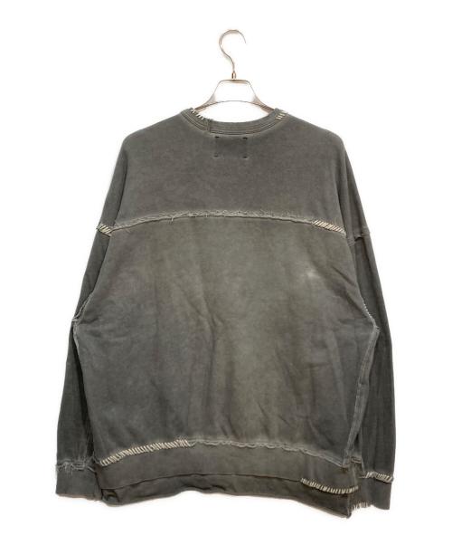 MAISON SPECIAL（メゾンスペシャル）MAISON SPECIAL (メゾンスペシャル) Embroidery Over-Dye Sweat グレー サイズ:2の古着・服飾アイテム