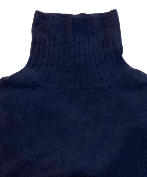 Loungedress（ラウンジドレス）Loungedress (ラウンジドレス) ラクーン カシミア タートル ニット ネイビー サイズ:Freeの古着・服飾アイテム