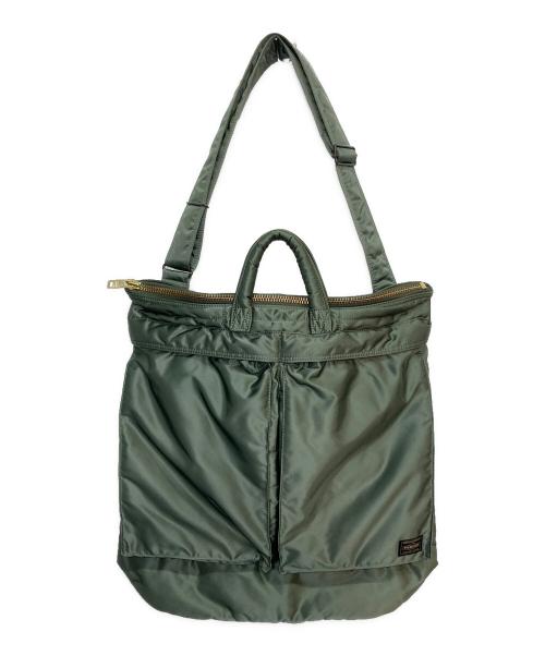 PORTER（ポーター）PORTER (ポーター) HELMET BAG L セージグリーン サイズ:サイズ詳細参照の古着・服飾アイテム