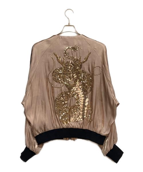 ACUOD by CHANU（アクオド バイ チャヌ）ACUOD by CHANU (アクオド バイ チャヌ) ドラゴンスカジャン ベージュ サイズ:Freeの古着・服飾アイテム