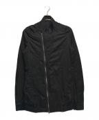 JULIUSユリウス）の古着「コーティングシームドロング　ブルゾン」｜ブラック