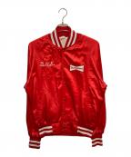 OFFICIAL PRODUCTオフィシャル プロダクト）の古着「budweiserナイロンジャケット」｜レッド