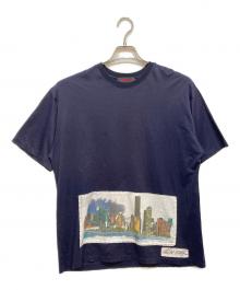 CABAN（キャバン）の古着「CABaN×Fabrice Moireau（ファブリス・モアロー） アート Tシャツ」｜ネイビー
