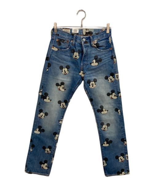 LEVI'S（リーバイス）LEVI'S (リーバイス) DISNEY (ディスニー) ミッキー総柄501デニムパンツ インディゴ サイズ:W28 未使用品の古着・服飾アイテム
