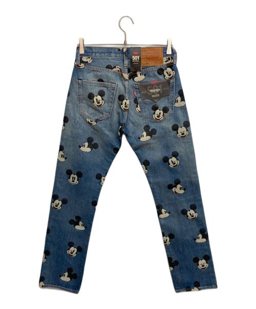LEVI'S（リーバイス）LEVI'S (リーバイス) DISNEY (ディスニー) ミッキー総柄501デニムパンツ インディゴ サイズ:W28 未使用品の古着・服飾アイテム