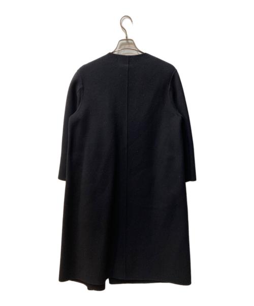 BALLSEY（ボールジィ）BALLSEY (ボールジィ) プレミアムウールリバー ノーカラーコート ネイビー サイズ:34の古着・服飾アイテム